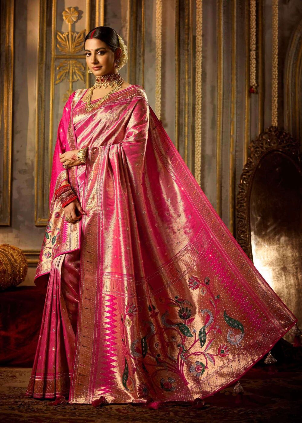 TATHASTU DESIGNER TISSUE SAREE