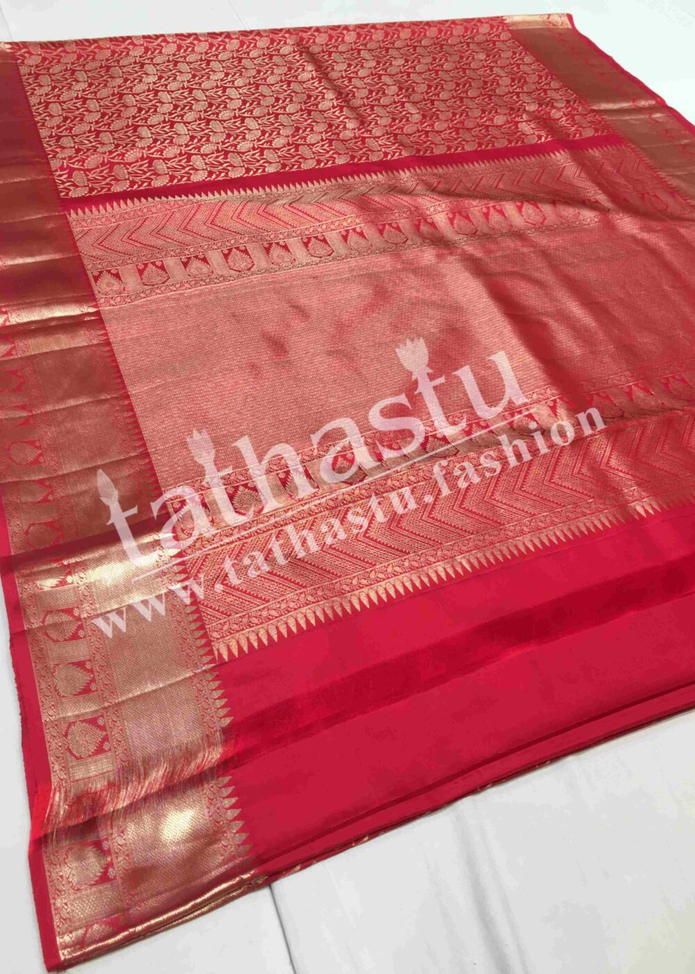 TATHASTU PURE SILK BROCADE SAREE