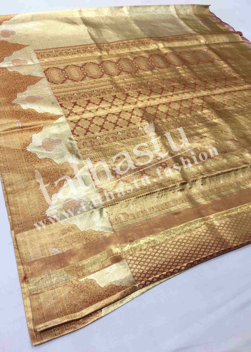 TATHASTU PURE SILK BROCADE SAREE