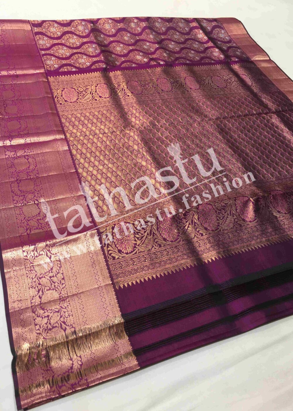 TATHASTU PURE SILK BROCADE SAREE
