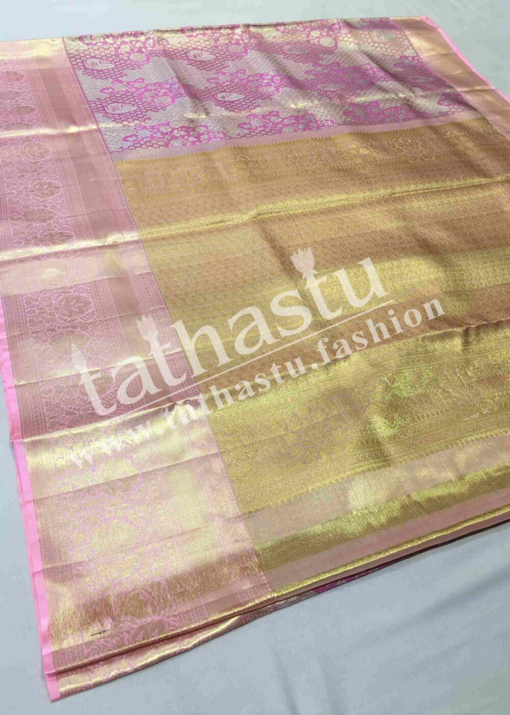 TATHASTU PURE SILK BROCADE SAREE