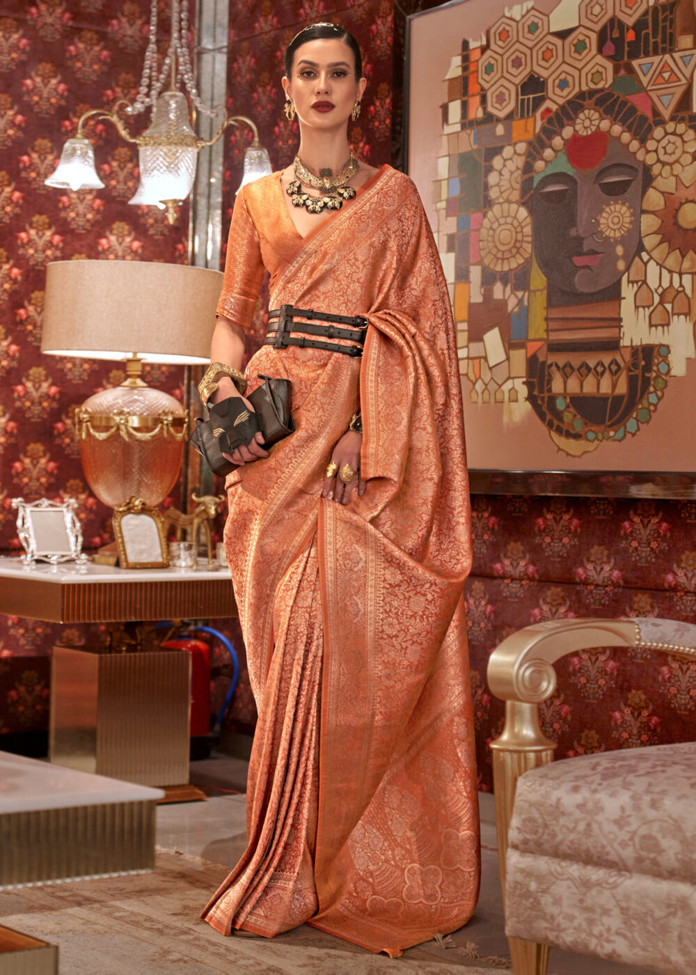 TATHASTU ART SILK BROCADE SAREE