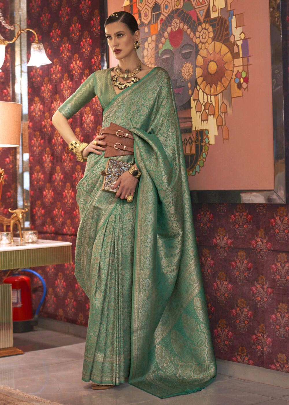 TATHASTU ART SILK BROCADE SAREE