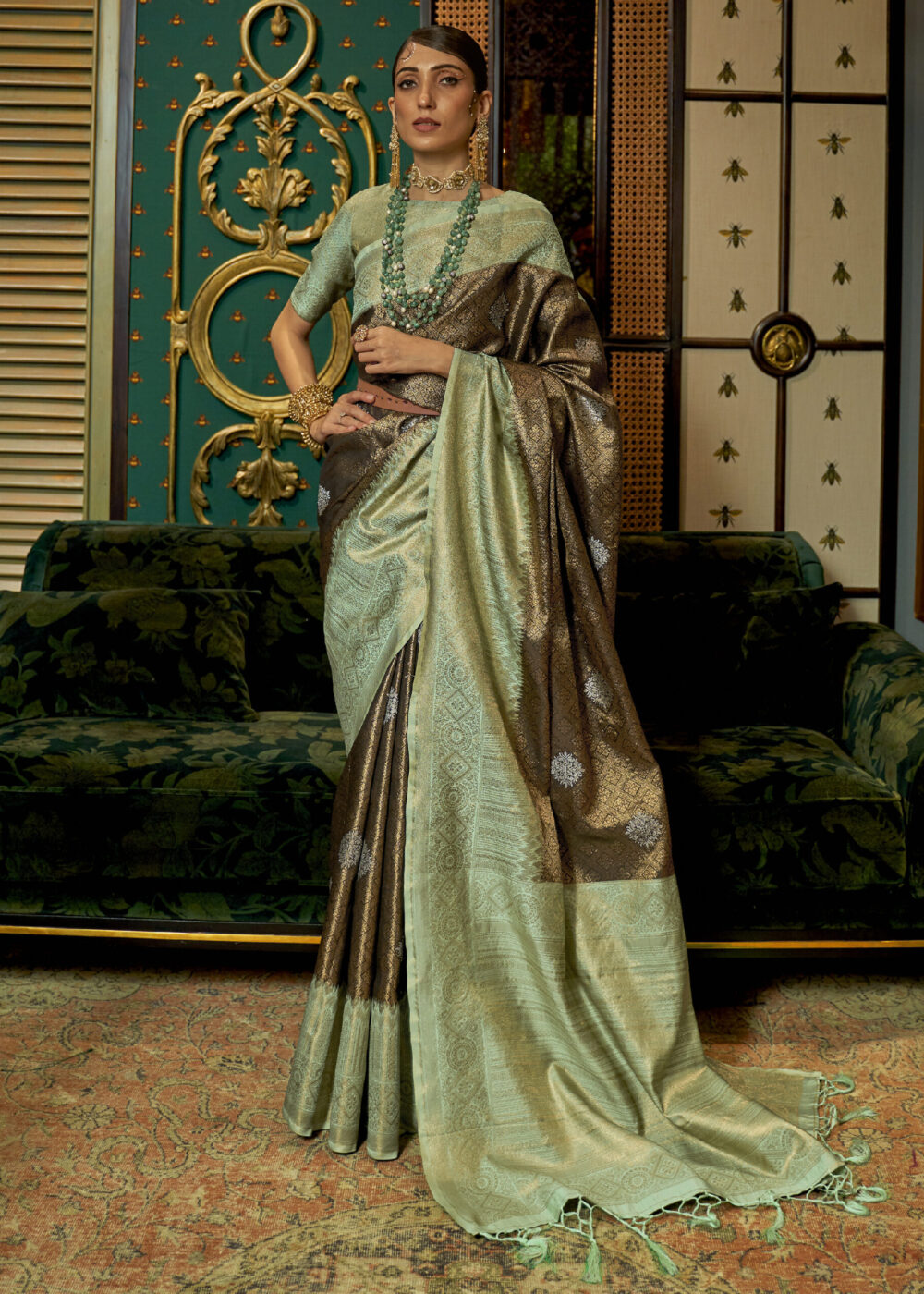 TATHASTU ART SILK BROCADE SAREE