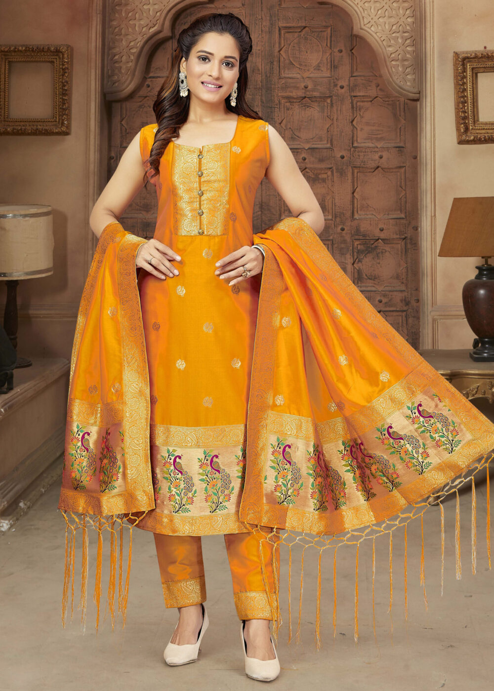 TATHASTU READYMADE TRADITIONAL PAITHANI DRESS