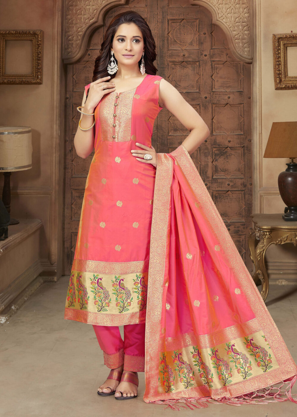 TATHASTU READYMADE TRADITIONAL PAITHANI DRESS