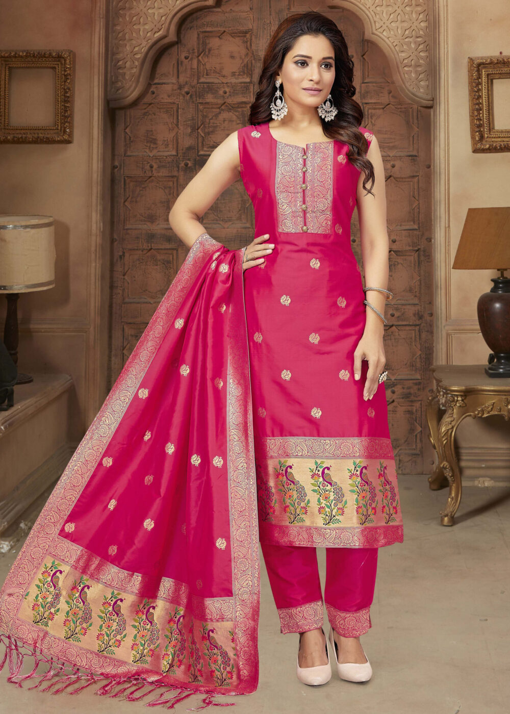 TATHASTU READYMADE TRADITIONAL PAITHANI DRESS