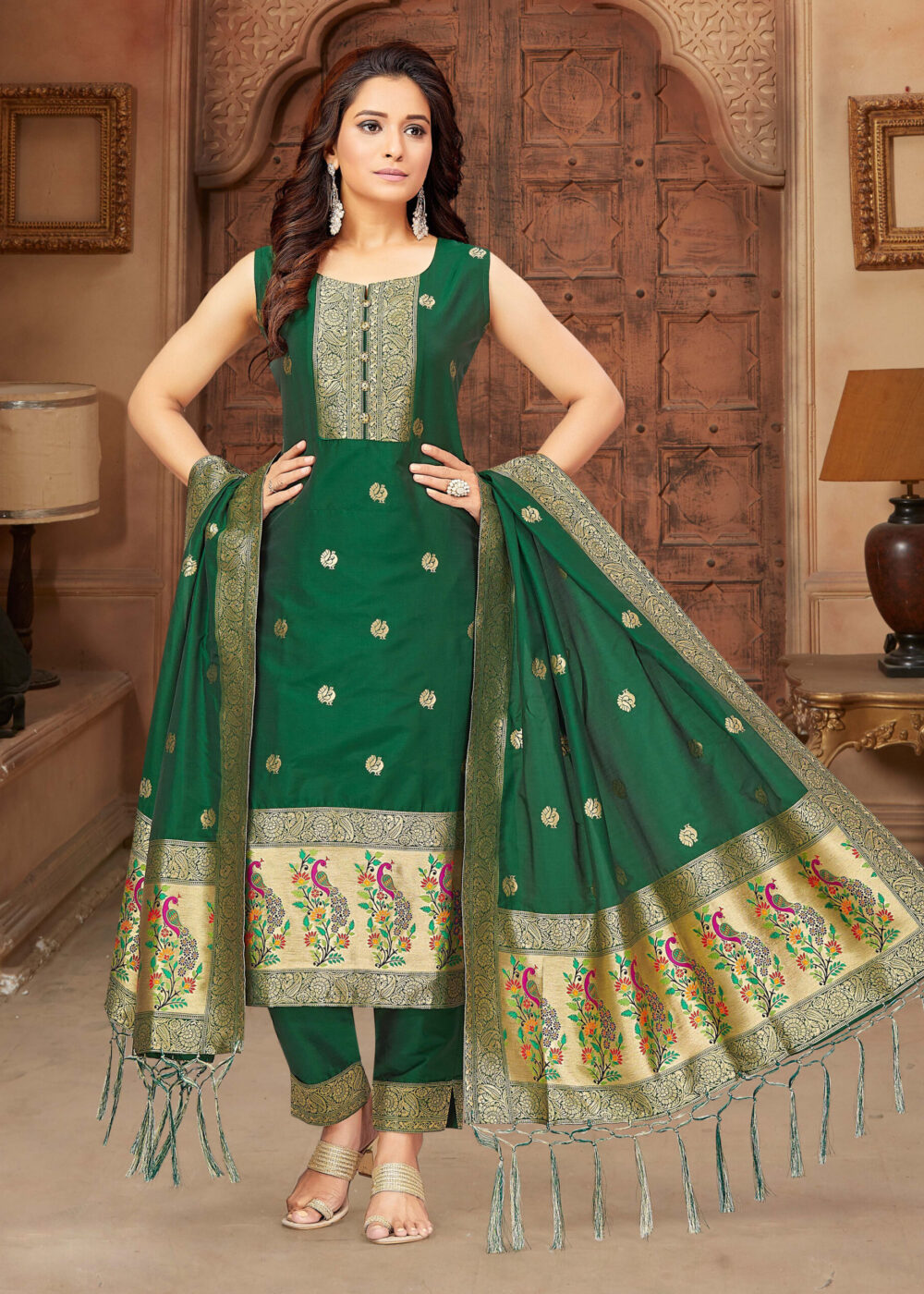 TATHASTU READYMADE TRADITIONAL PAITHANI DRESS