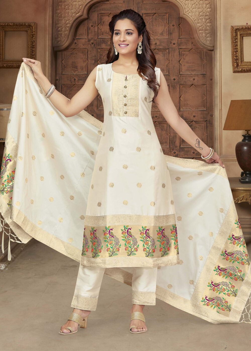 TATHASTU READYMADE TRADITIONAL PAITHANI DRESS
