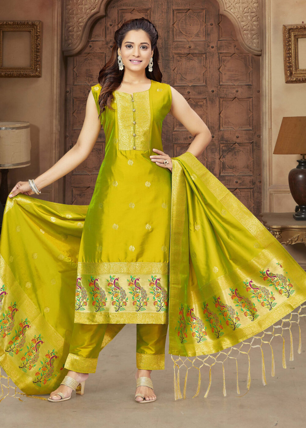 TATHASTU READYMADE TRADITIONAL PAITHANI DRESS