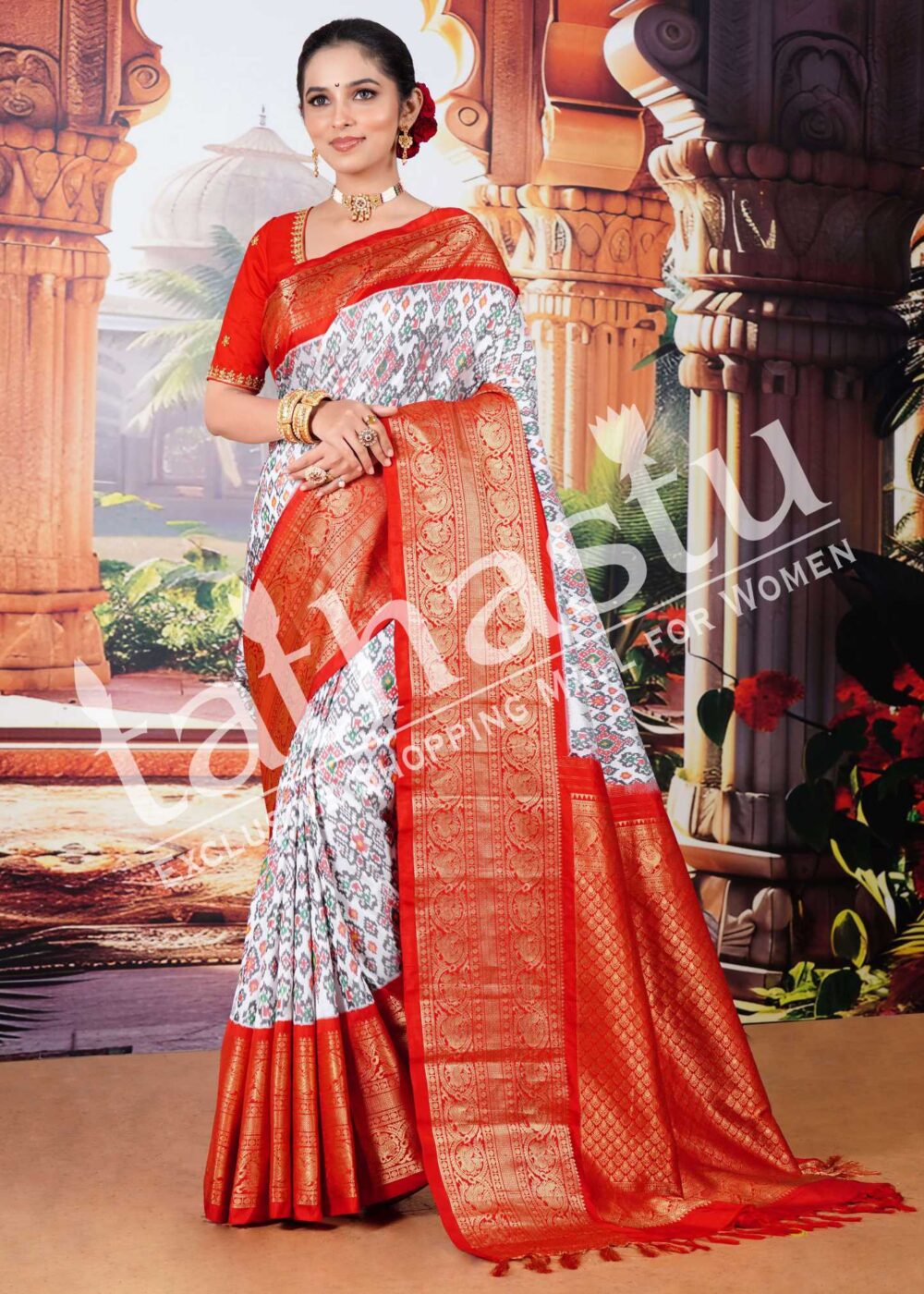TATHASTU PURE SILK PATOLA SAREE