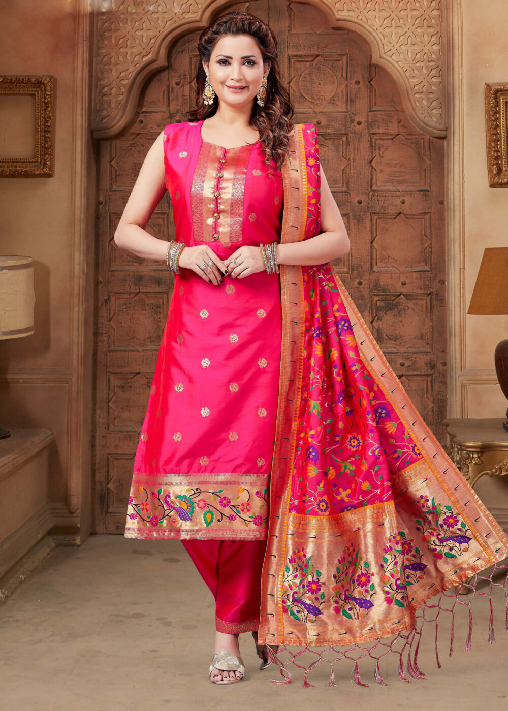 TATHASTU READYMADE TRADITIONAL PAITHANI DRESS