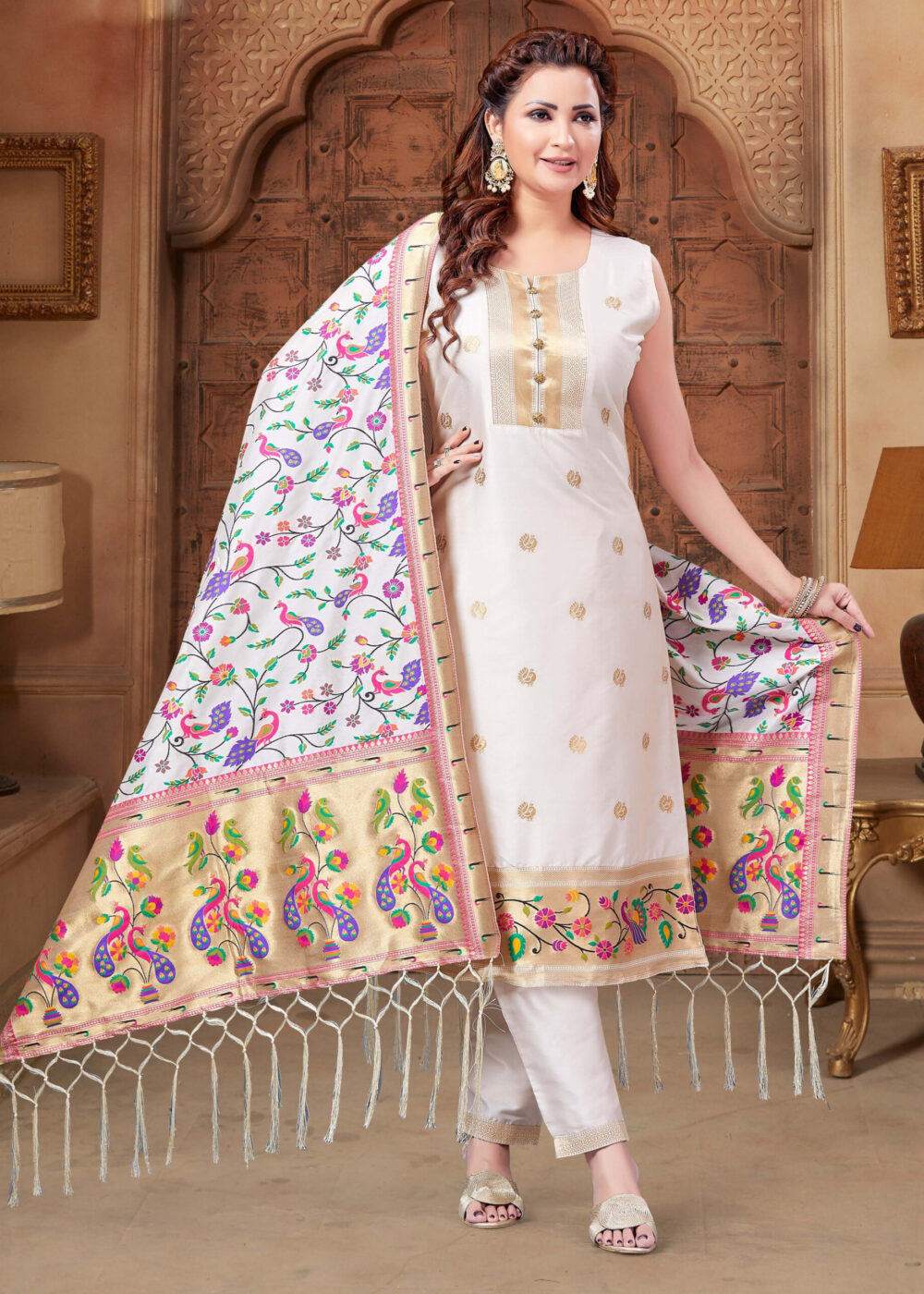 TATHASTU READYMADE TRADITIONAL PAITHANI DRESS