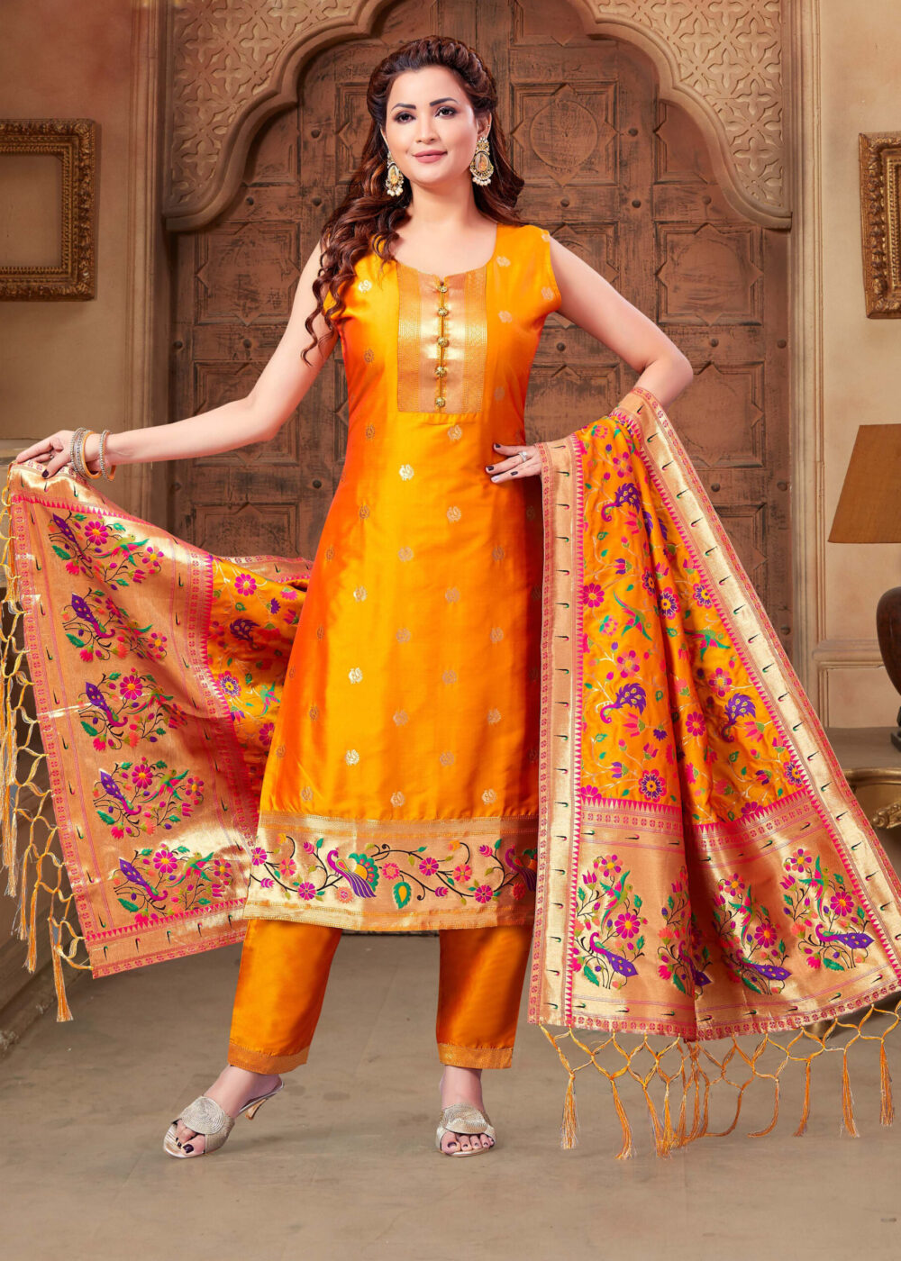 TATHASTU READYMADE TRADITIONAL PAITHANI DRESS