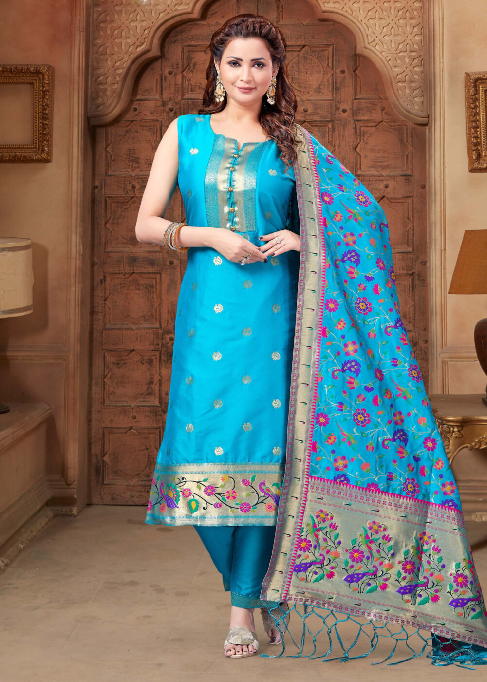 TATHASTU READYMADE TRADITIONAL PAITHANI DRESS
