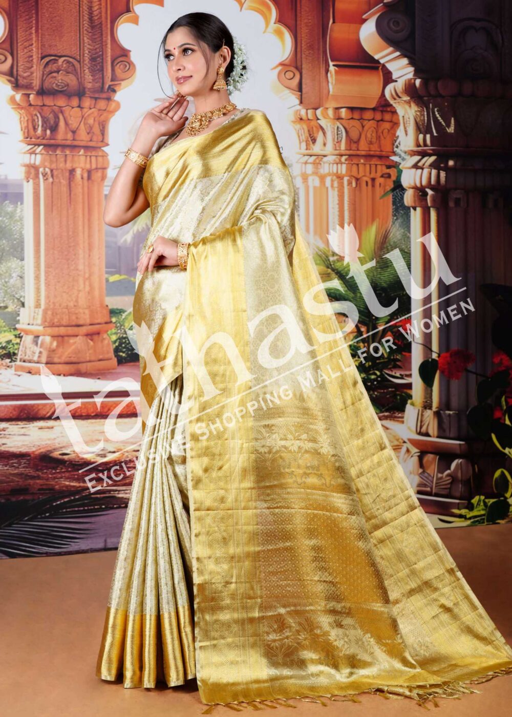 TATHASTU PURE TISSUE SILK SAREE