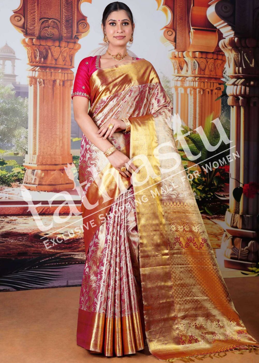 TATHASTU PURE TISSUE SILK SAREE