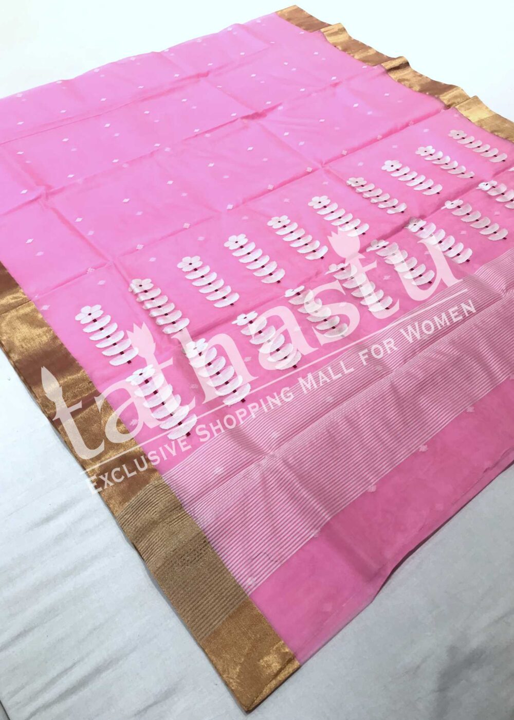 TATHASTU PURE SILK CHANDERI SAREE