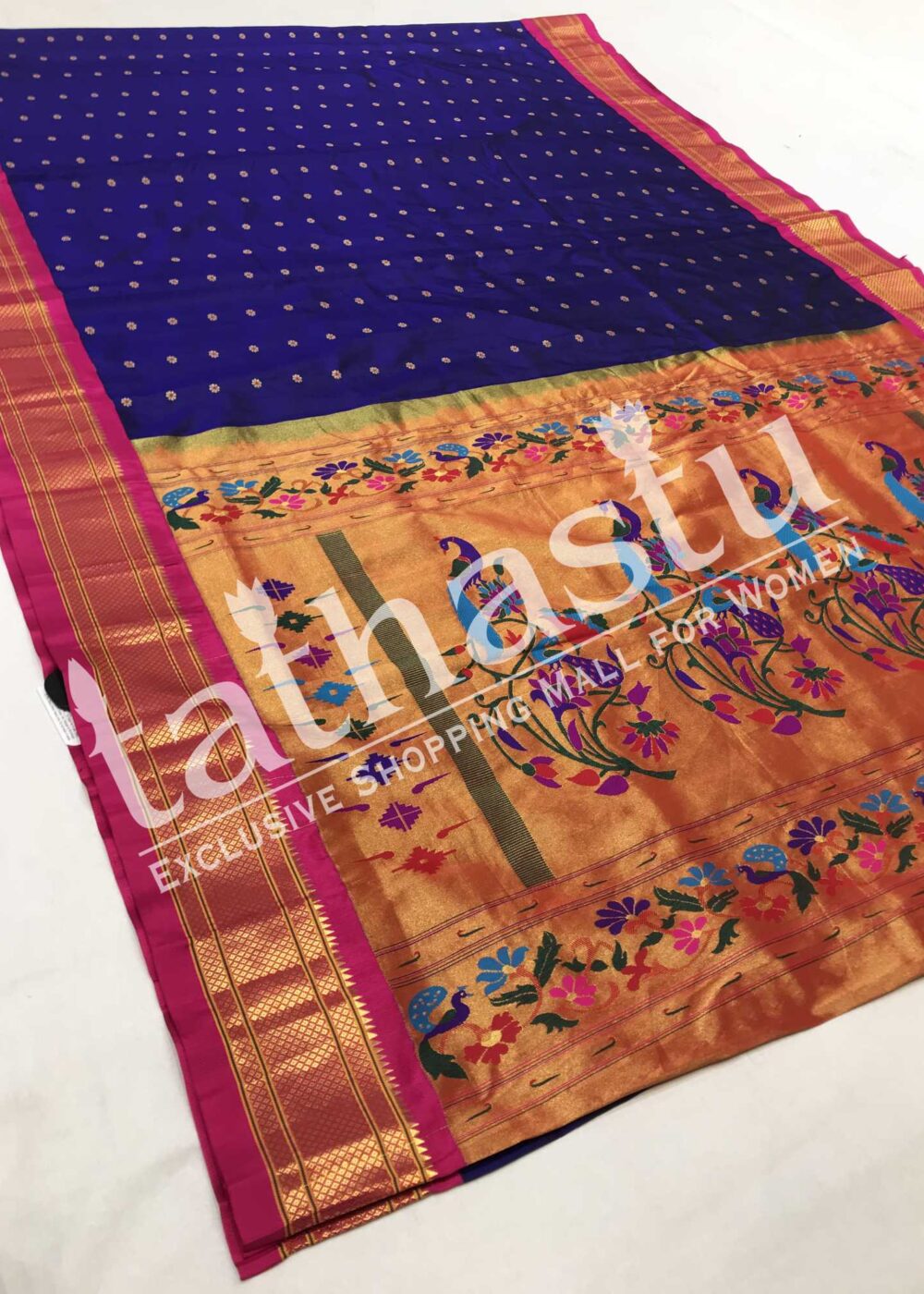 TATHASTU PURE SILK PAITHANI 9-YARDS SAREE