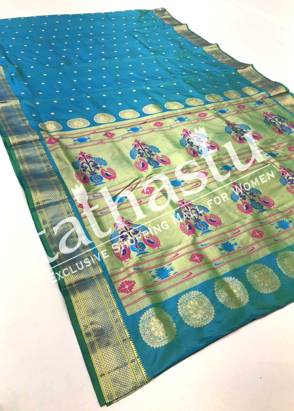 TATHASTU PURE SILK PAITHANI 9-YARDS SAREE