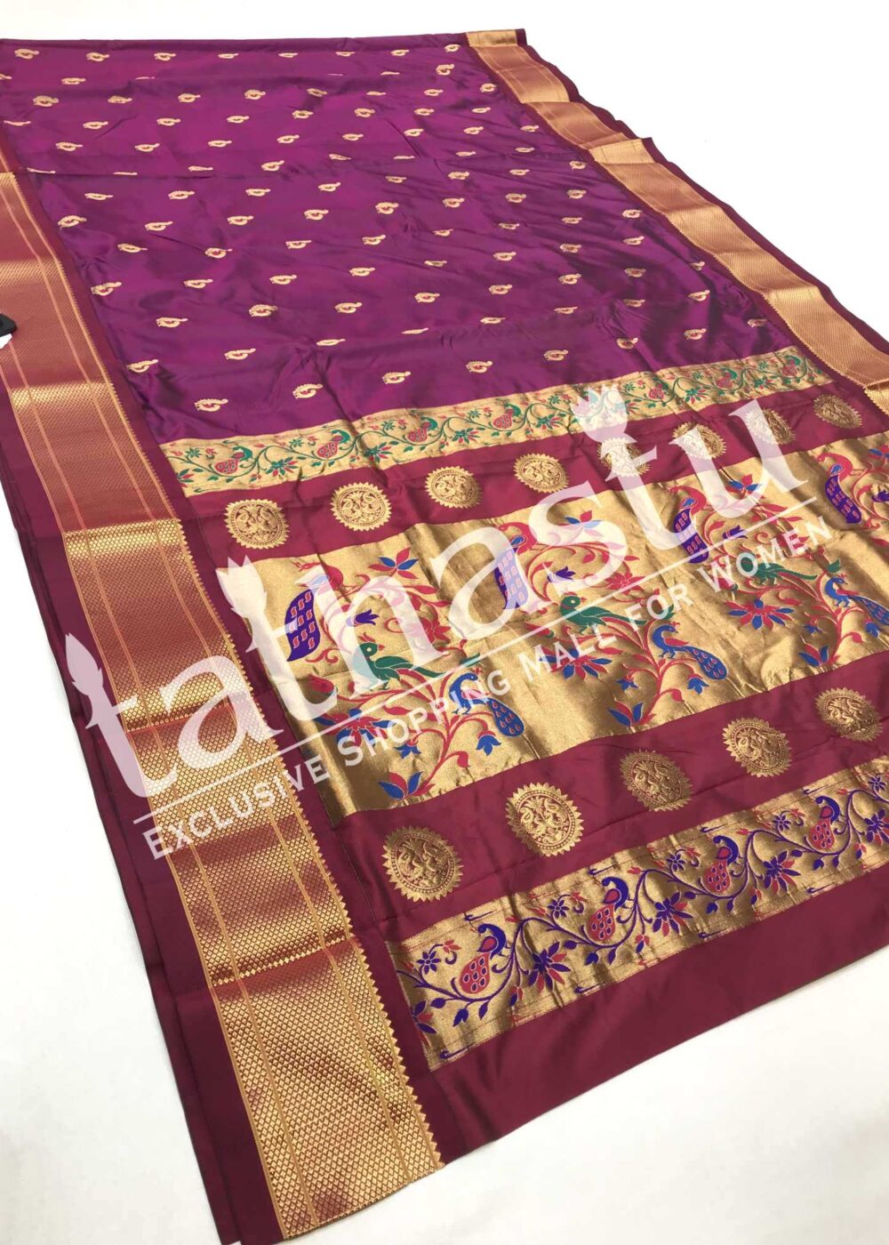 TATHASTU PURE SILK PAITHANI 9-YARDS SAREE