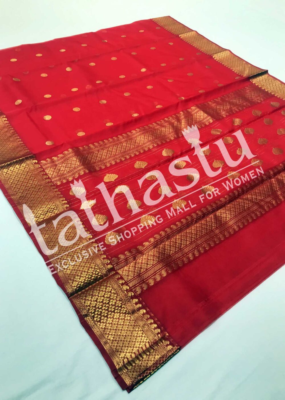 TATHASTU PURE SILK CHANDERI SAREE