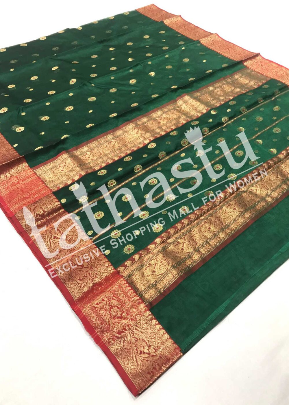 TATHASTU PURE SILK CHANDERI SAREE