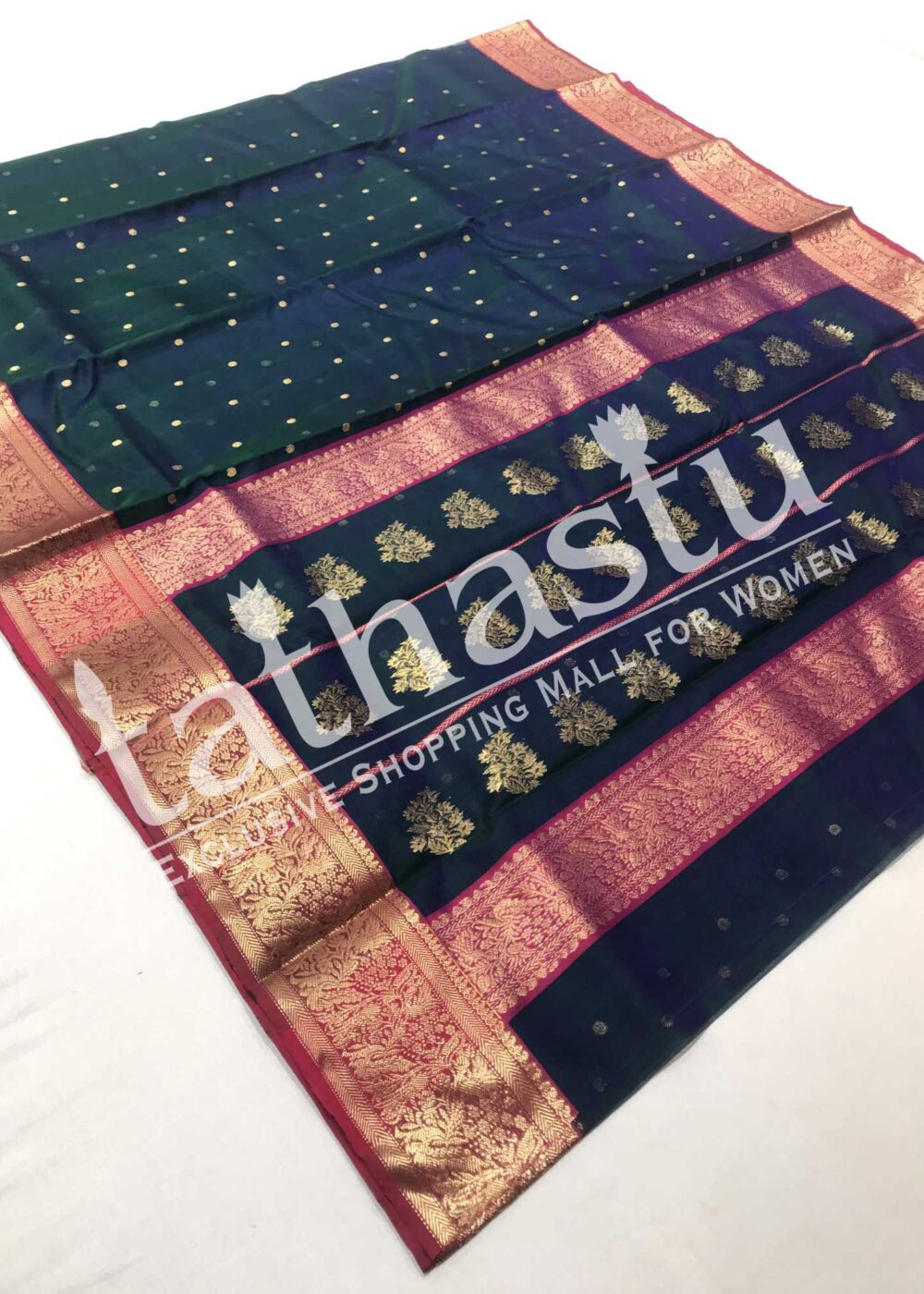 TATHASTU PURE SILK CHANDERI SAREE