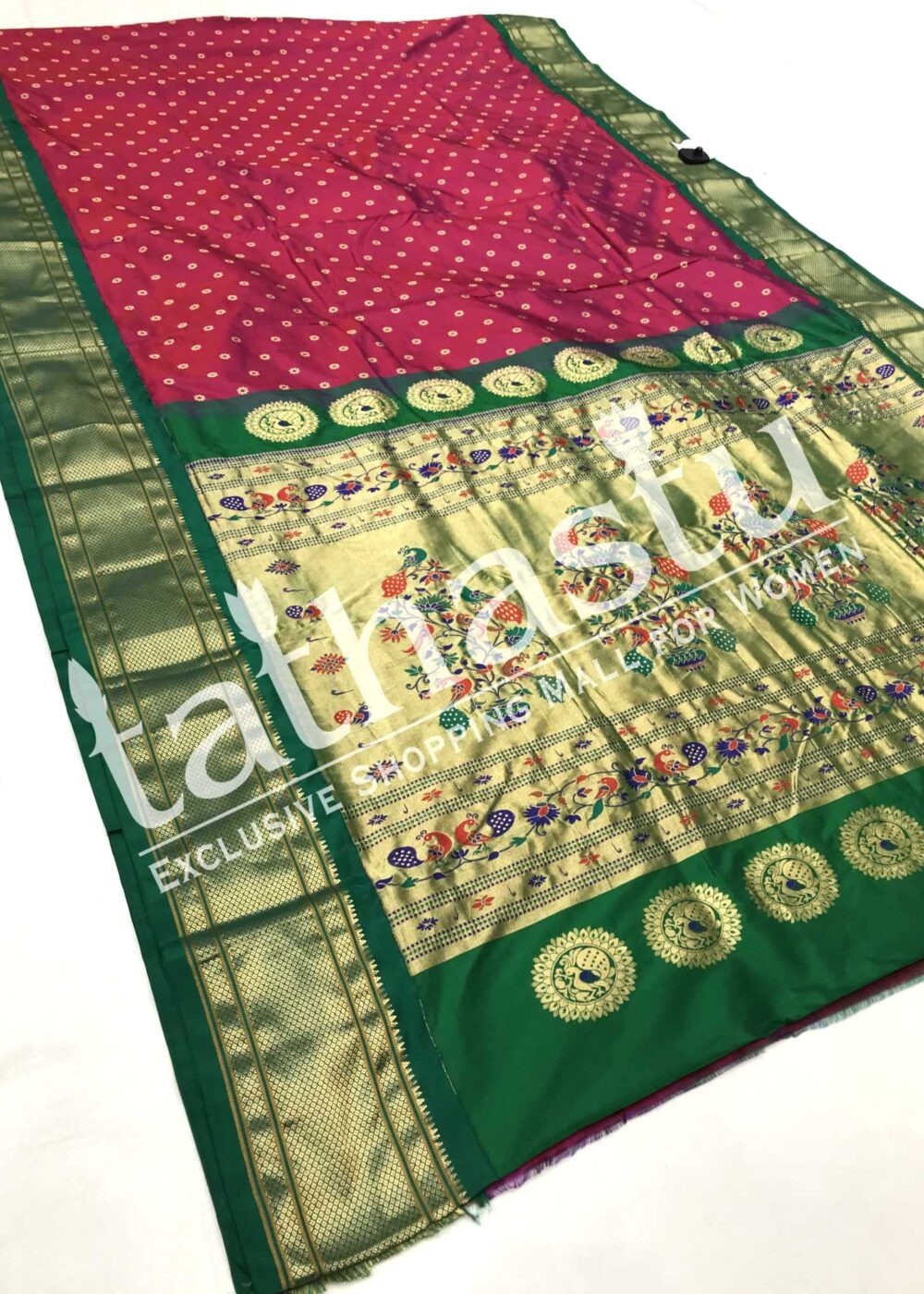 TATHASTU PURE SILK PAITHANI 9-YARDS SAREE