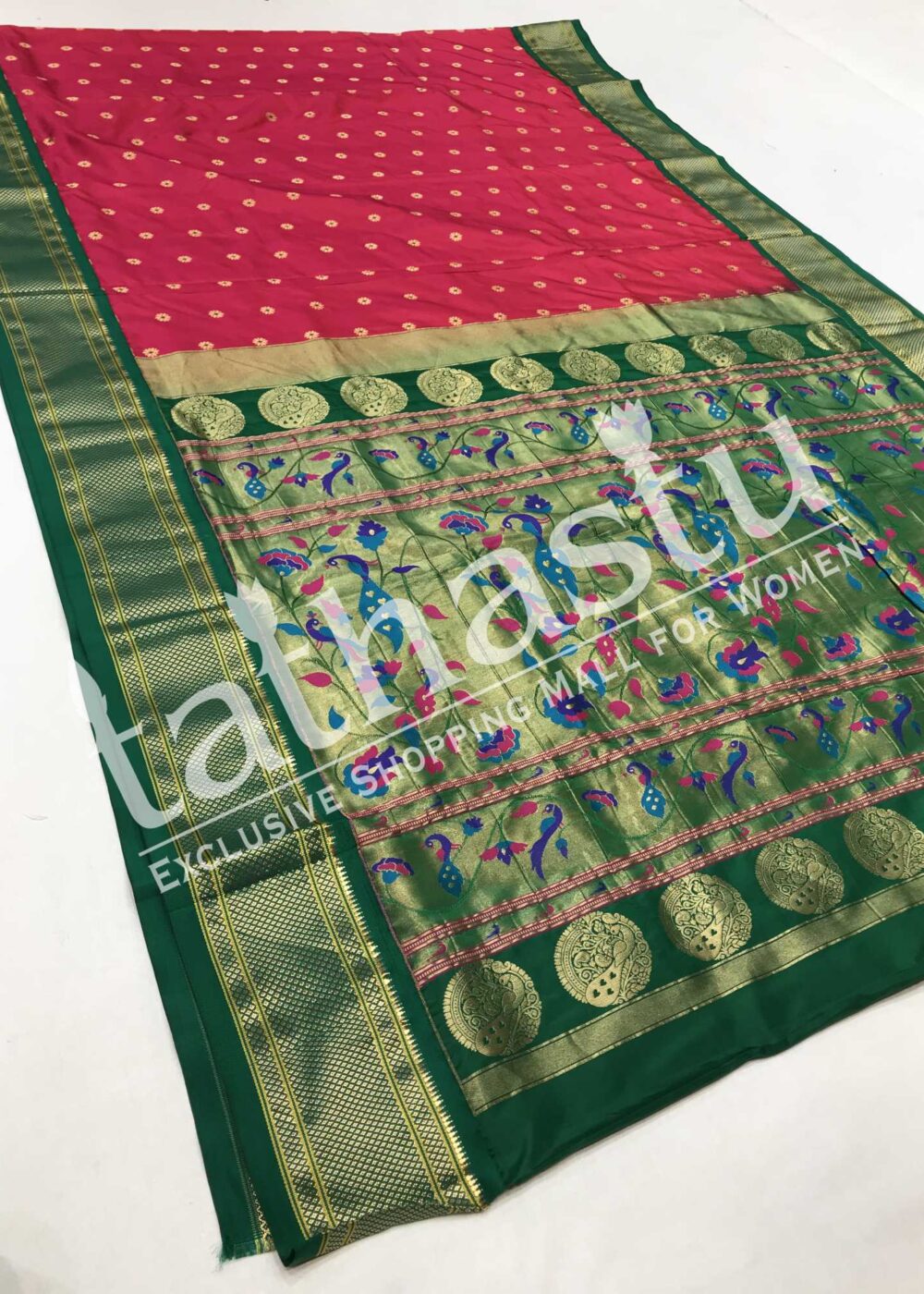 TATHASTU PURE SILK PAITHANI 9-YARDS SAREE