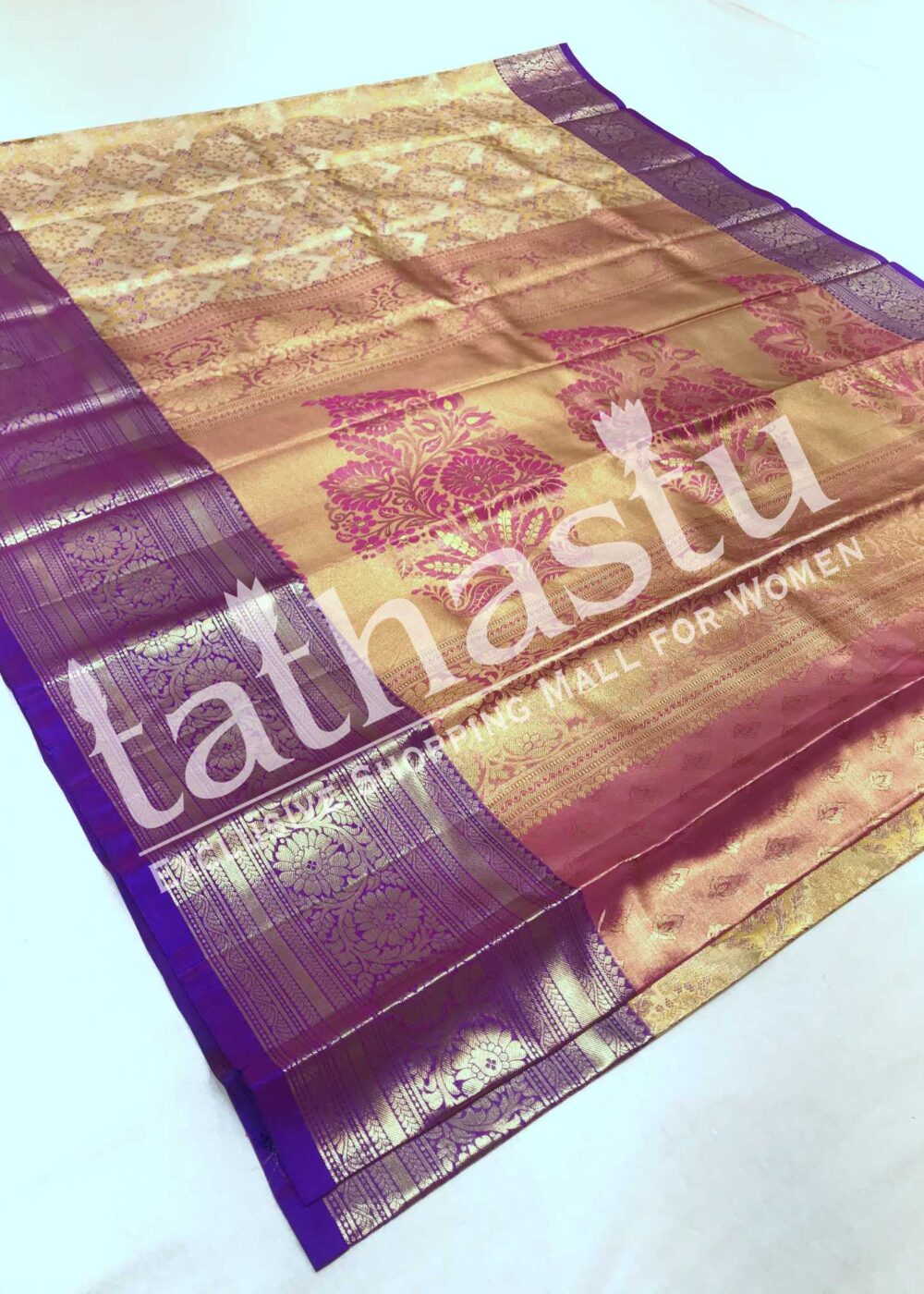 TATHASTU PURE SILK TISSUE KANJEEVARAM SAREE
