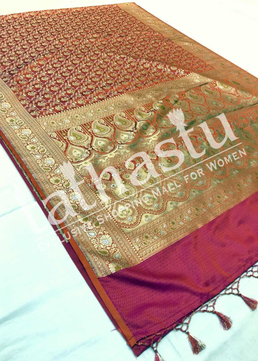 TATHASTU PURE SILK BANARASI SAREE