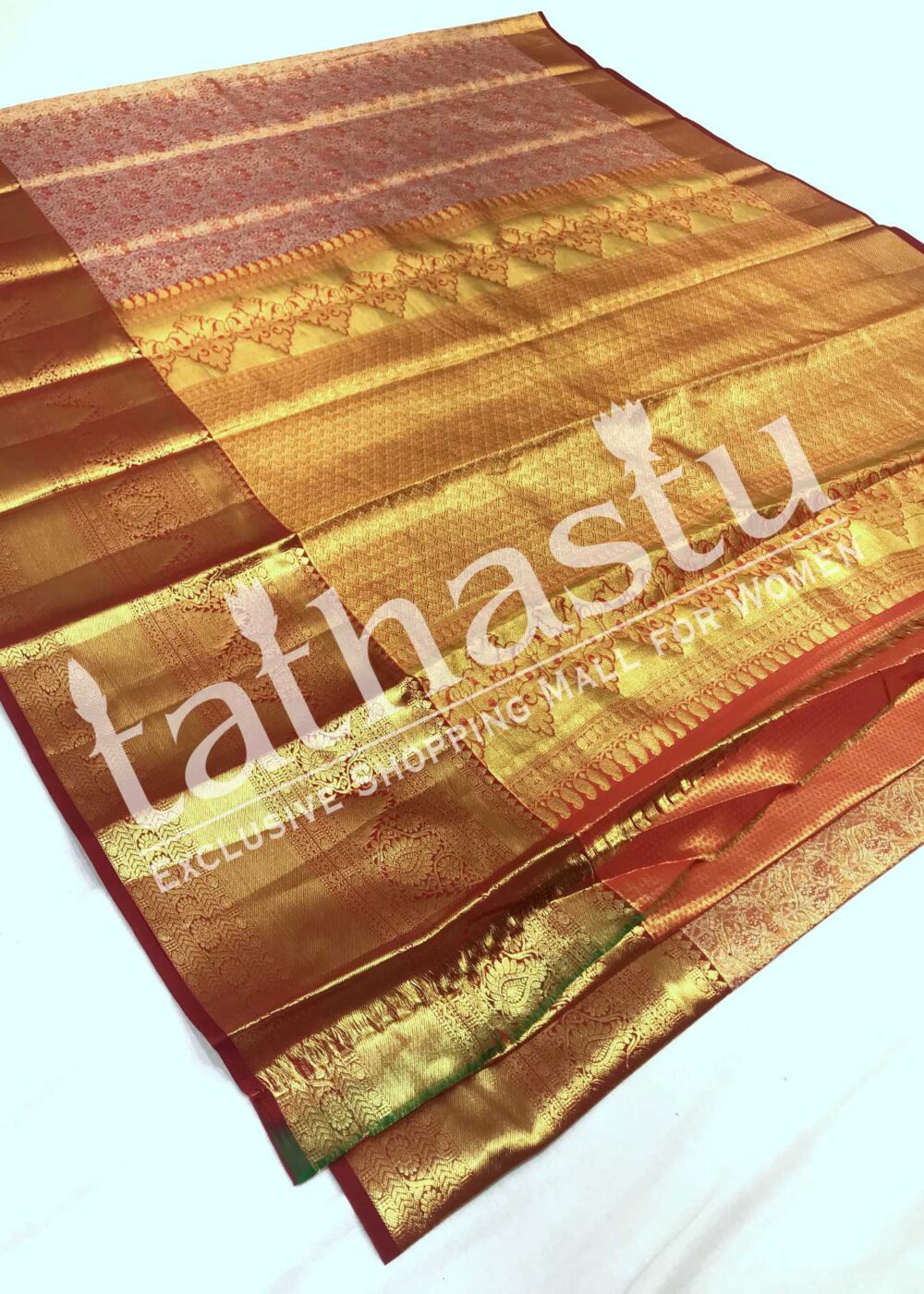 TATHASTU PURE SILK TISSUE KANJEEVARAM SAREE