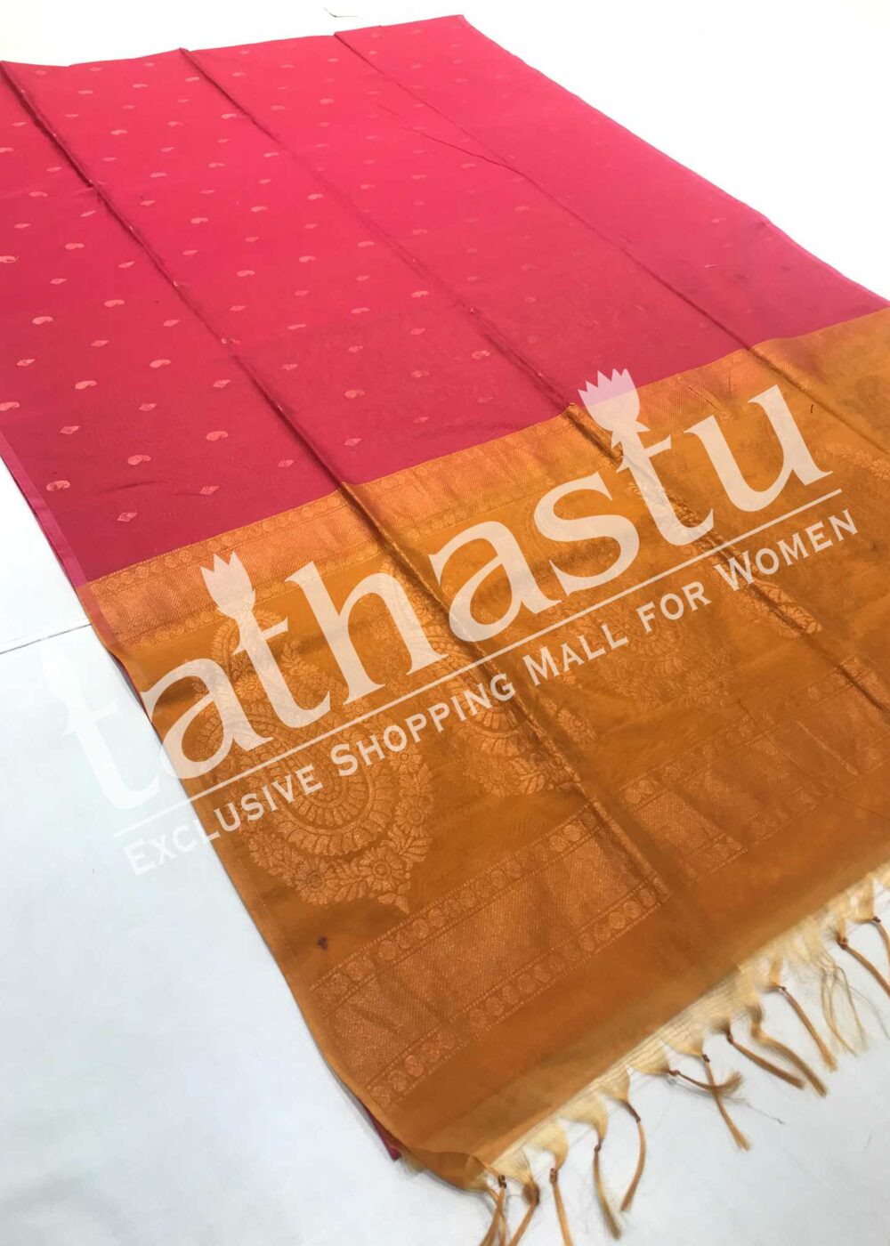 TATHASTU TRADITIONAL BLENDED COTTON SAREE