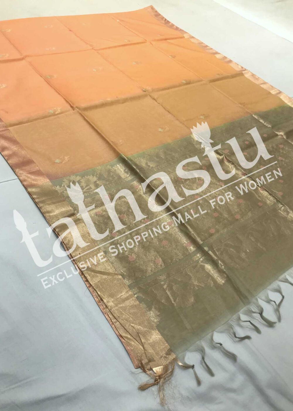 TATHASTU TRADITIONAL BLENDED COTTON SAREE