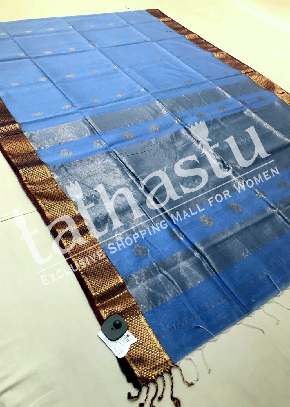 TATHASTU TRADITIONAL BLENDED COTTON SAREE
