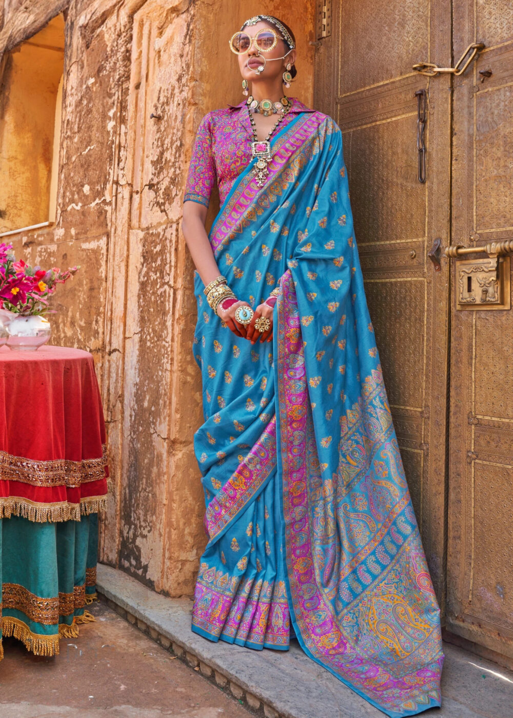 TATHASTU ART SILK PRINTED SAREE
