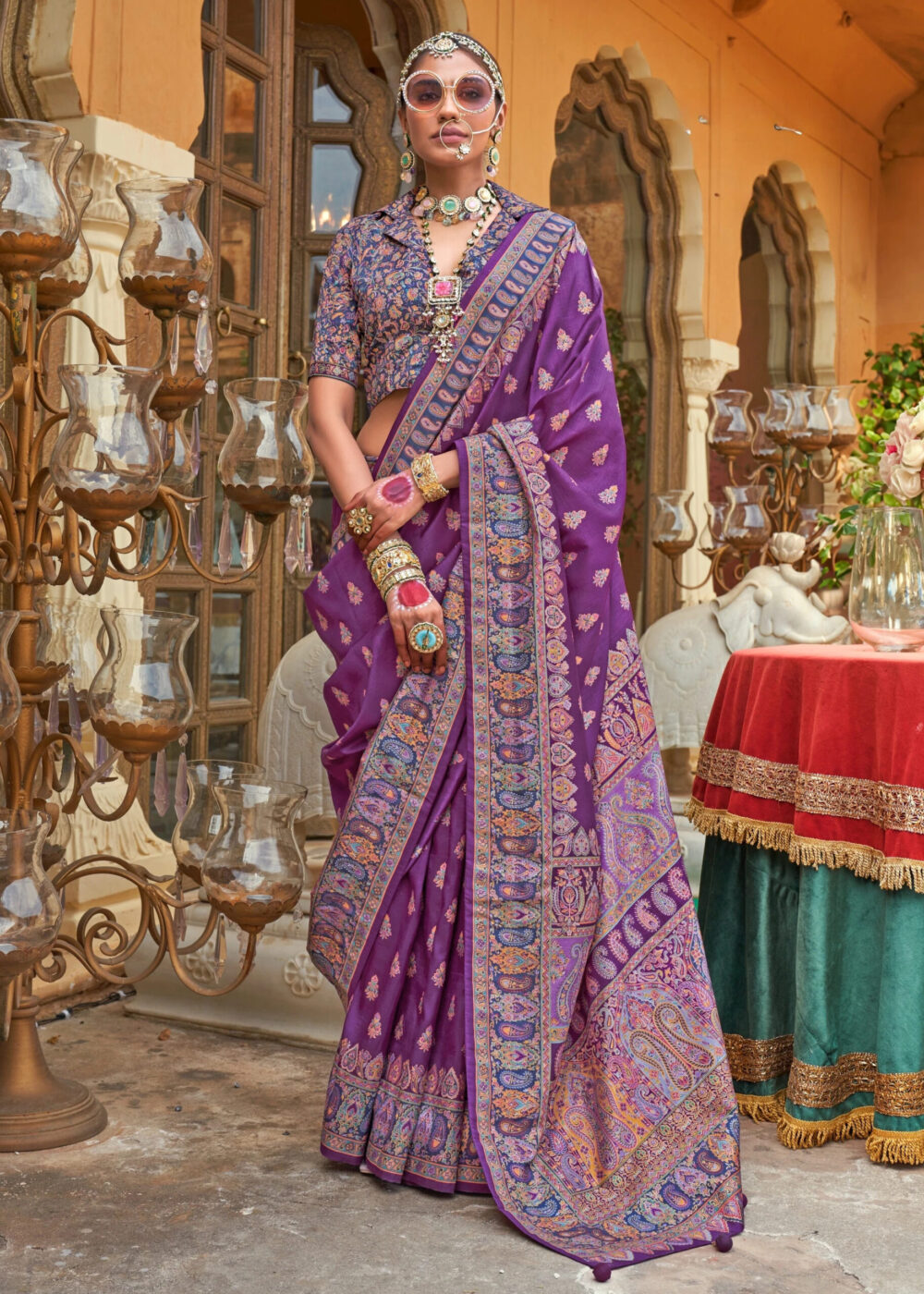 TATHASTU ART SILK PRINTED SAREE