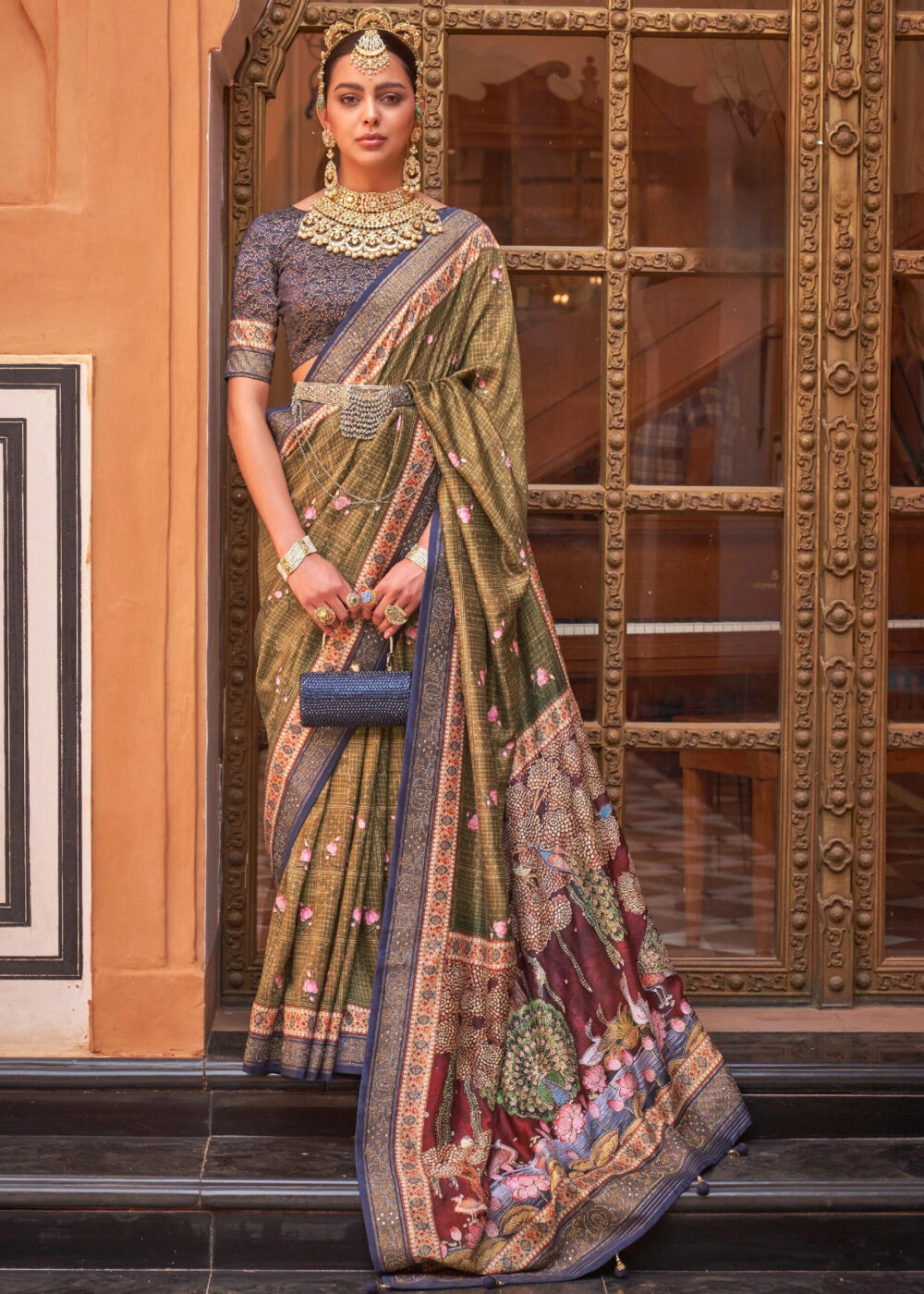 TATHASTU ART SILK FANCY PRINTED SAREE