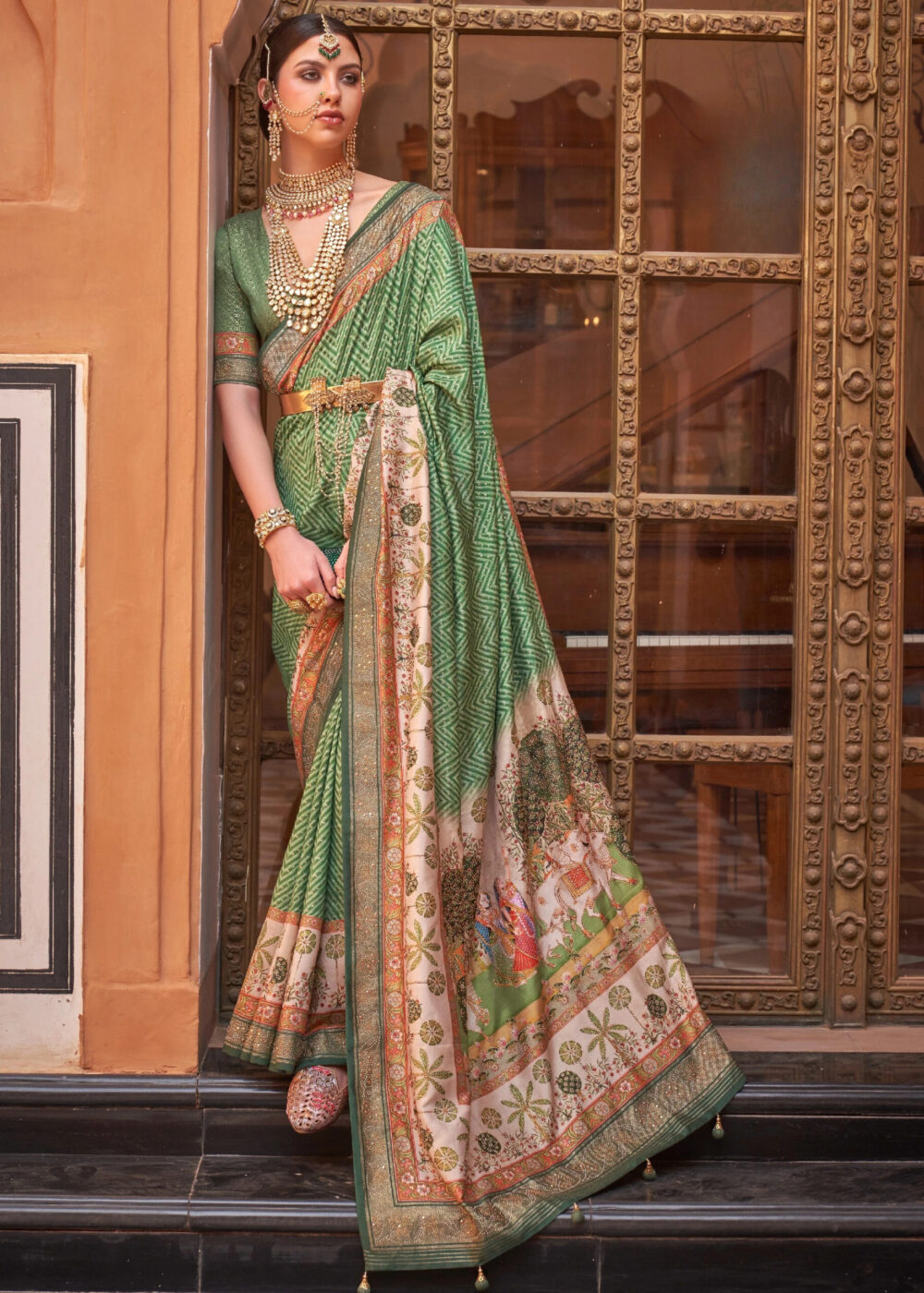 TATHASTU ART SILK FANCY PRINTED SAREE