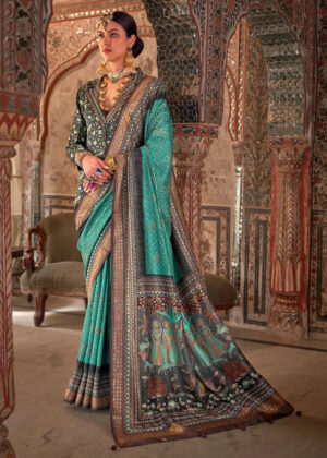 TATHASTU ART SILK PRINTED SAREE