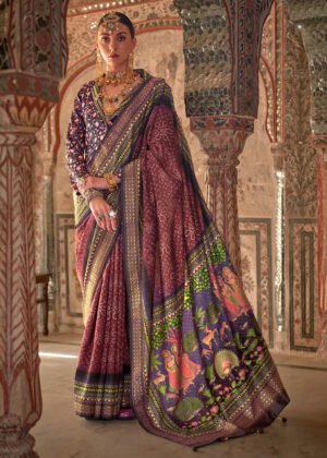 TATHASTU ART SILK PRINTED SAREE