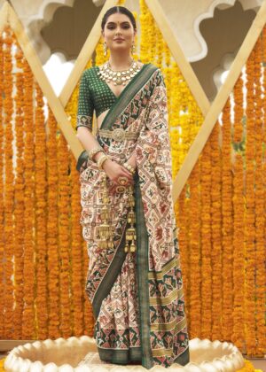 TATHASTU ART SILK PRINTED PATOLA SAREE