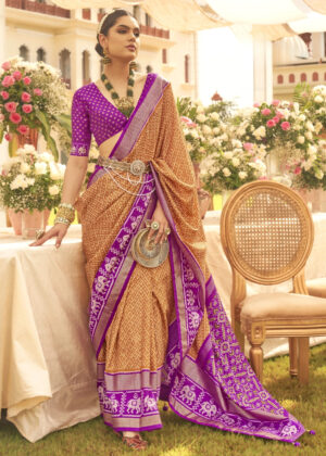 TATHASTU ART SILK PRINTED SAREE