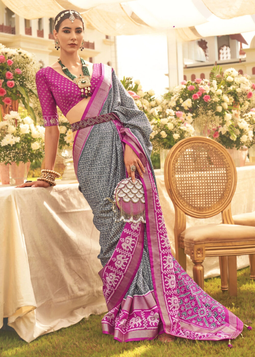 TATHASTU ART SILK PRINTED SAREE