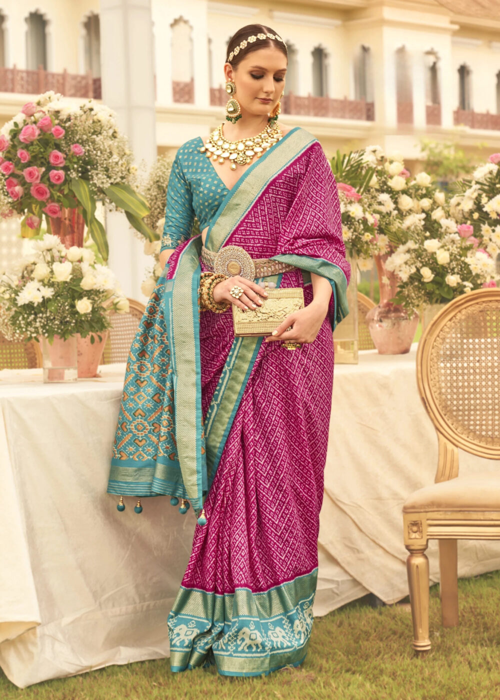 TATHASTU ART SILK PRINTED SAREE