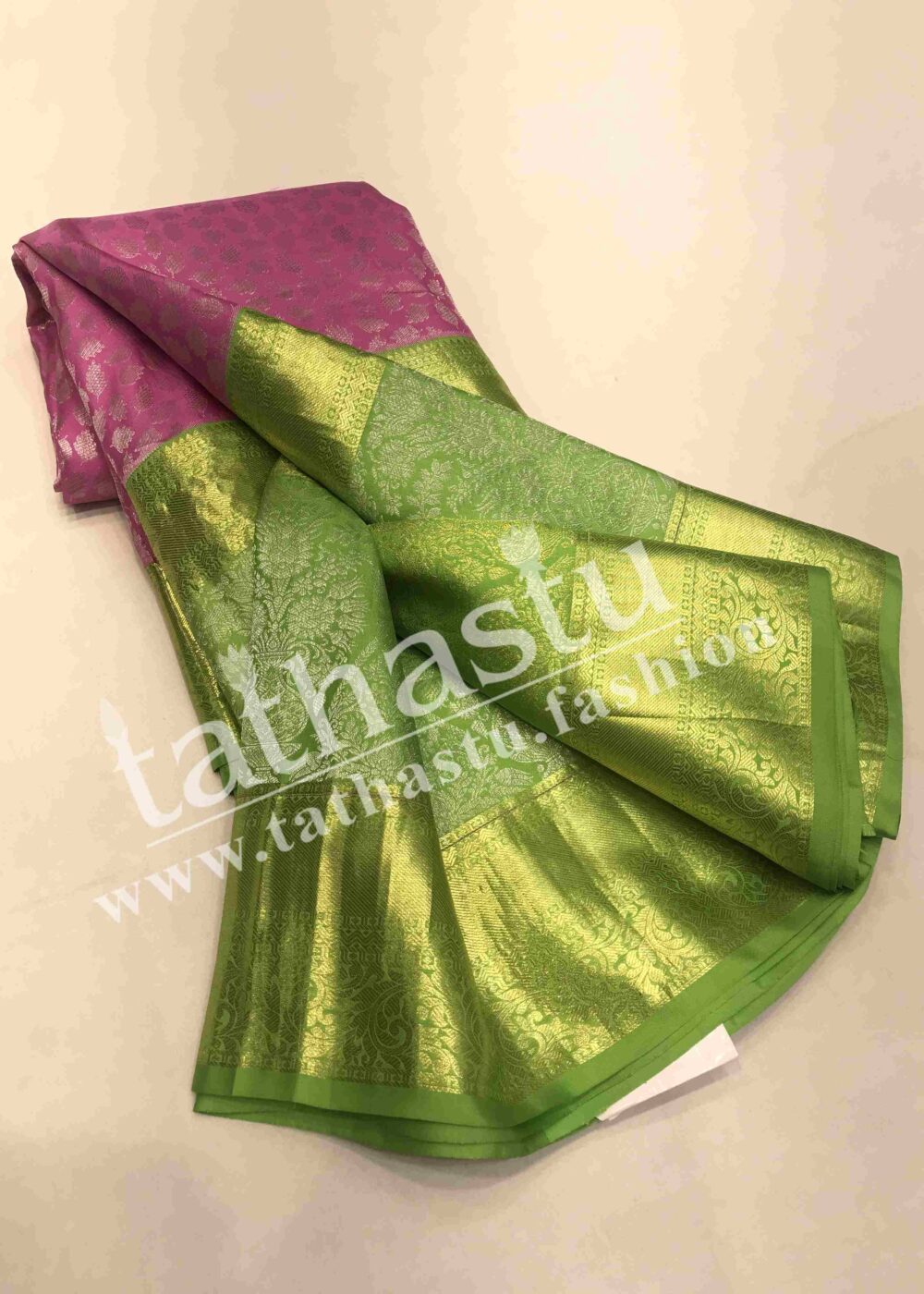 TATHASTU PURE SILK BROCADE SAREE