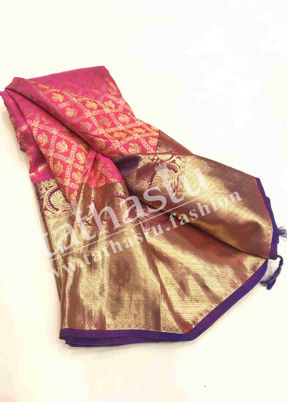 TATHASTU PURE SILK BROCADE SAREE