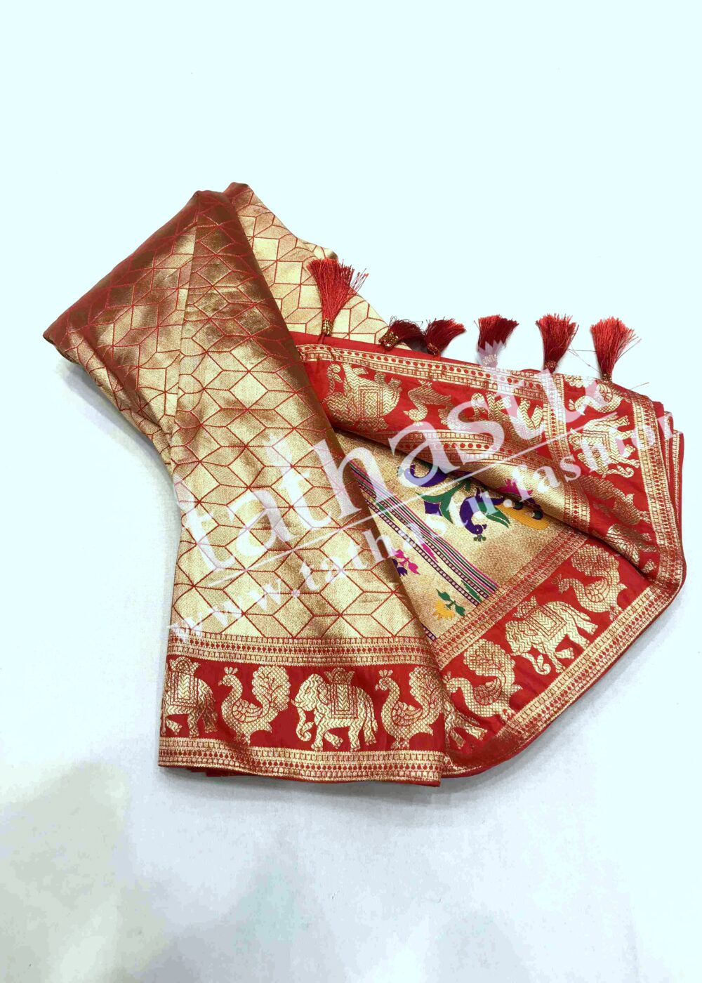 TATHASTU ART SILK BROCADE SAREE