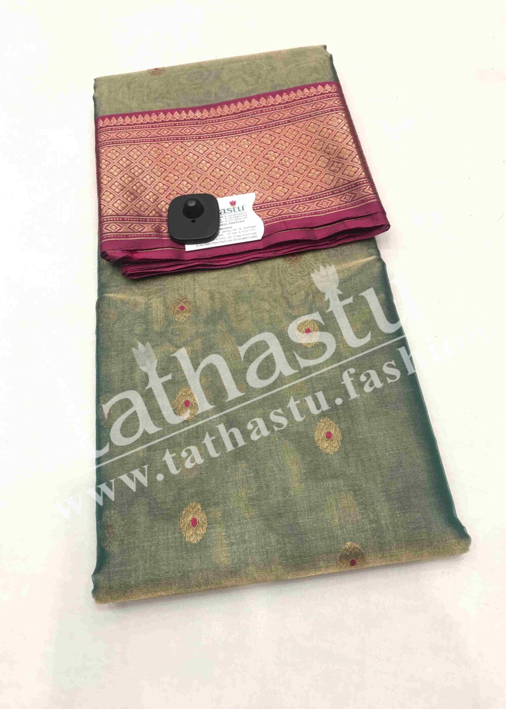 TATHASTU PURE SILK CHANDERI SAREE